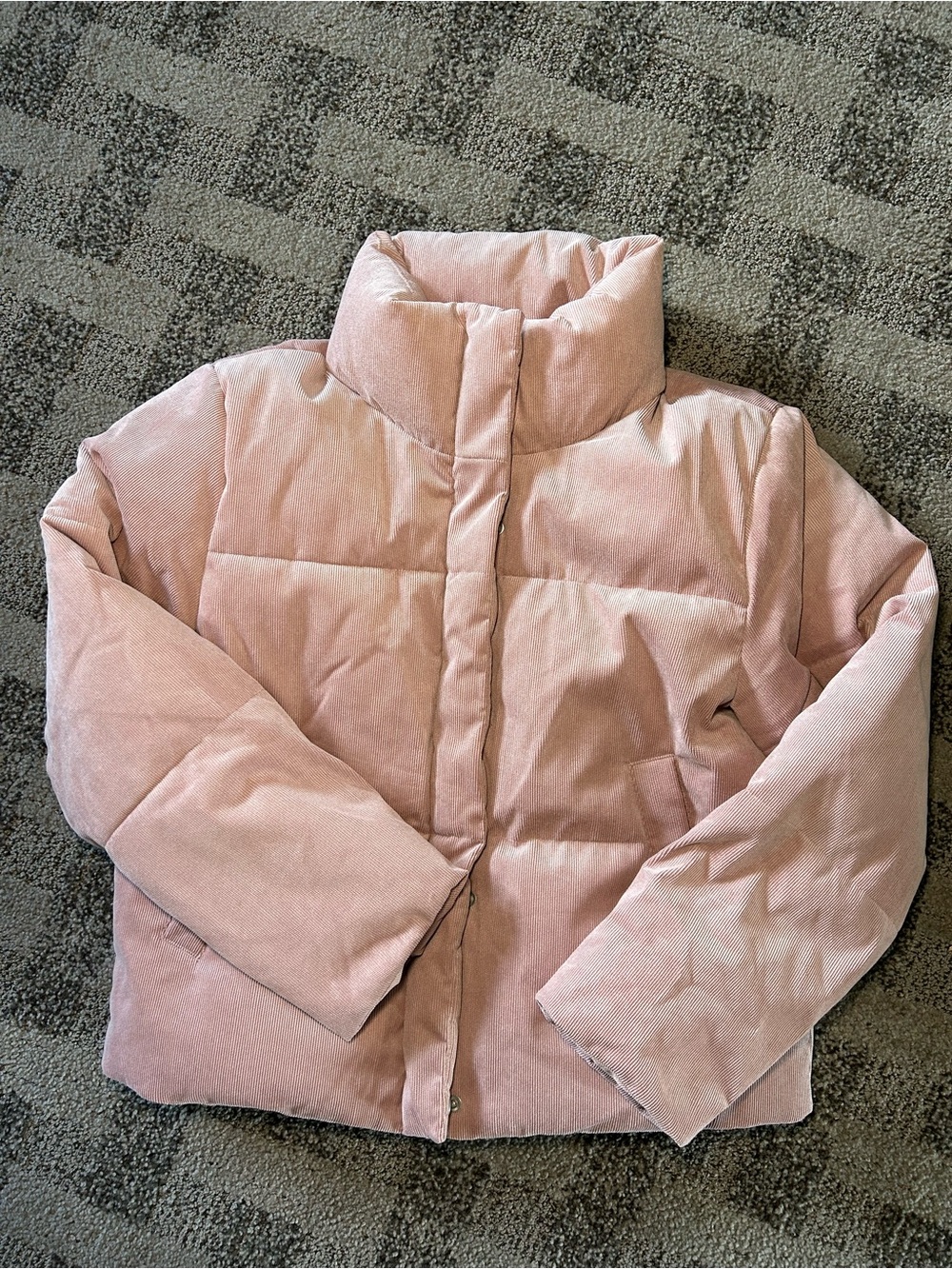 Levi's Light Pink Corduroy Puffer for Women Size M